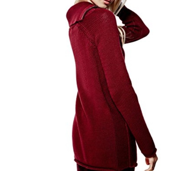 GUESS Damita Zip Collar Sweater SZ S - Picture 3 of 5